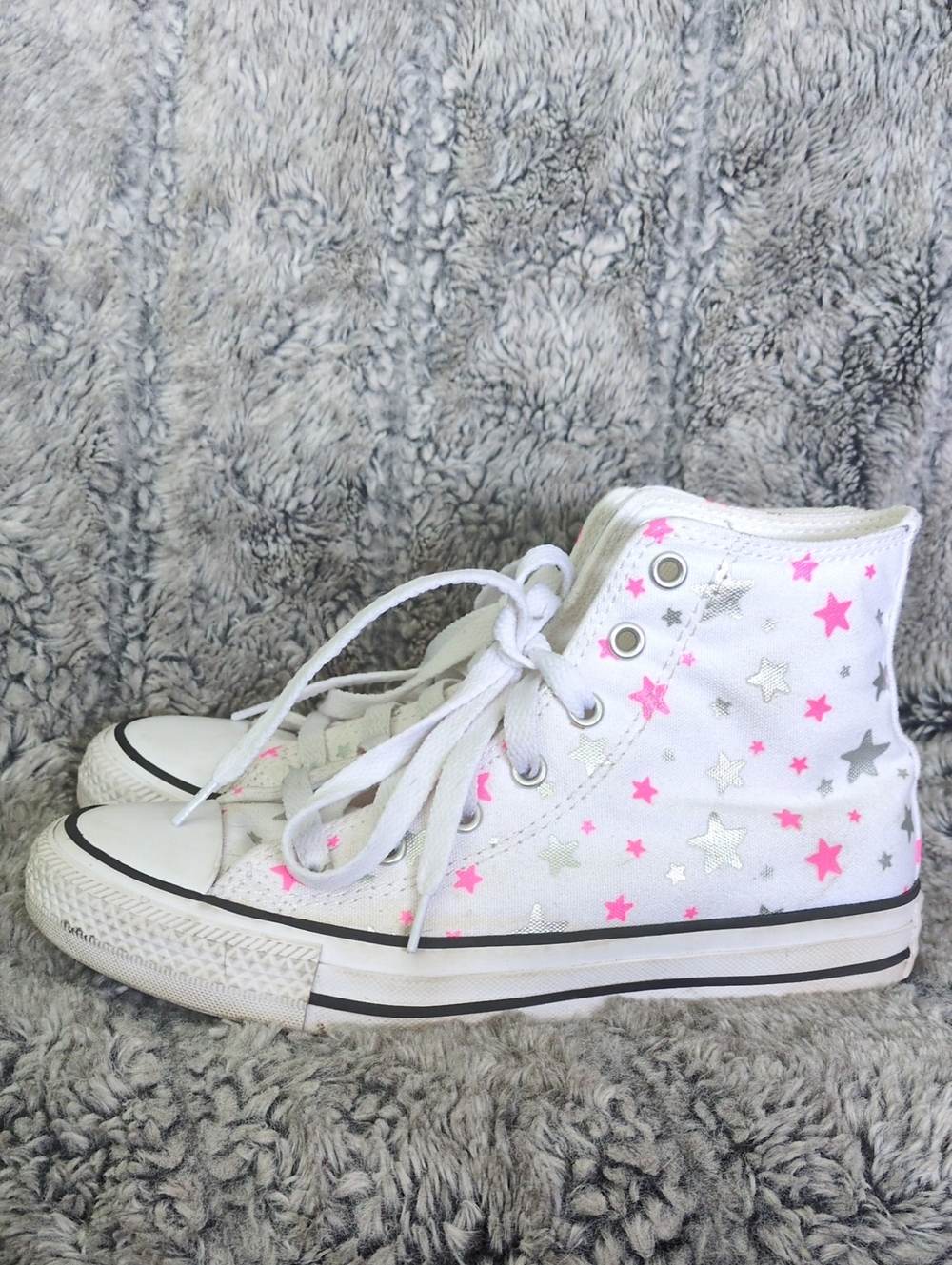 Converse Chuck Taylor All Star Sparkle High Top Shoe Big Kids 4 - Picture 3 of 8